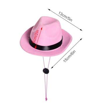 choyaxo Dog Halloween Costumes Pet Cowboy Costume for Dogs Cat Cowboy Hat with Bandana Scarf Set Par...