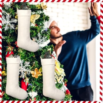 Outus Velvet Christmas Stockings 19 Inch Set of 3