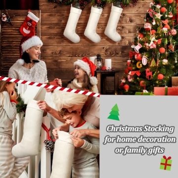 Outus Velvet Christmas Stockings 19 Inch Set of 3