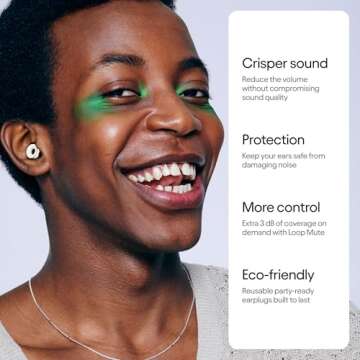 Loop Experience 2 Plus Ear Plugs – Stylish Certified Hearing Protection for Concerts & Festivals, ...