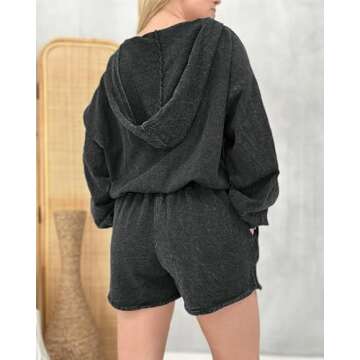 Kedera Women's Long Sleeve Shorts Jumpsuit Stylish Comfort