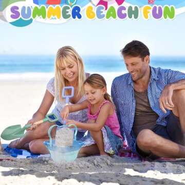 Wood Handle Beach Shovel Toy for Kids Ages 4-12