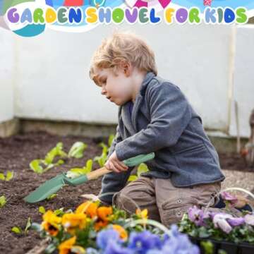 Wood Handle Beach Shovel Toy for Kids Ages 4-12