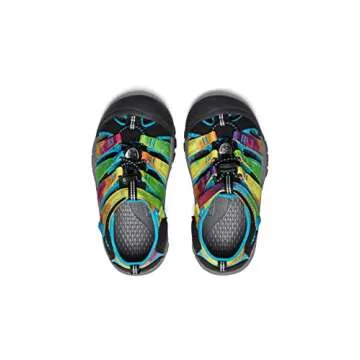 KEEN Kids Closed Toe Water Sandals in Rainbow Tie Dye