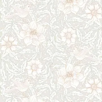 Elegant Simon&Siff Peel and Stick Floral Wallpaper