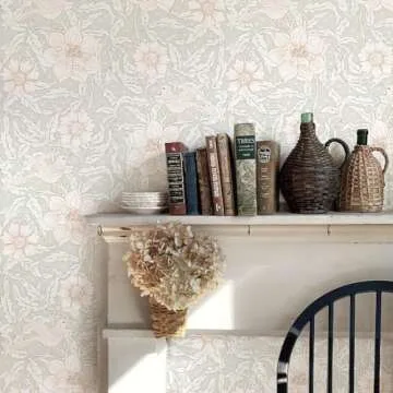 Elegant Simon&Siff Peel and Stick Floral Wallpaper