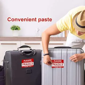 Batrical 1000 Fragile Shipping Labels - Easy Peeling