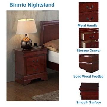 Henf Nightstand with 2 Drawers for Elegant Storage Solutions