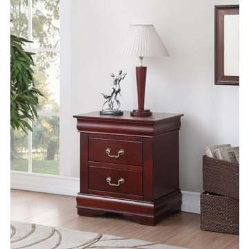 Henf Nightstand with 2 Drawers for Elegant Storage Solutions