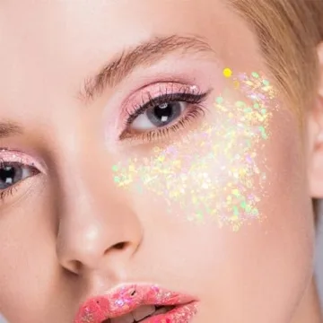 YGQQOY Holographic Glitter Gel - Vibrant 12 Color Options