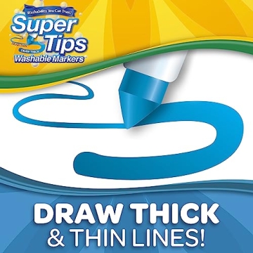 Crayola Super Tips Marker Set - 120 Washable Markers for Kids
