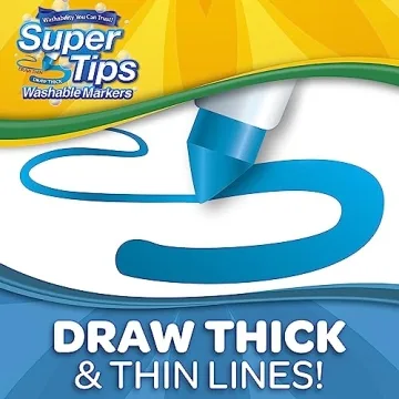 Crayola Super Tips Marker Set - 120 Washable Markers for Kids
