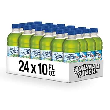 Hawaiian Punch Green Berry Rush Fruit Juice Drink, 10 Fl Oz Bottles, 24 Count (4 Packs Of 6), Ready-...