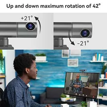AICOCO 2K Webcam with AI Tracking and Gesture Control