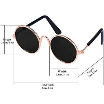 Legendog Cool Cat Sunglasses & Gold Chain Set