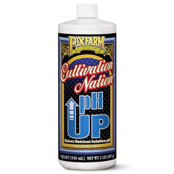 FoxFarm Cultivation Nation pH Up Liquid Nutrient Solution - Quart Size for Optimal Hydroponic & Soil...