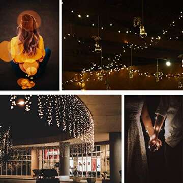 BINZET Solar String Lights - 66ft, 200 LED Magic