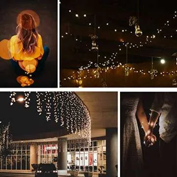 BINZET Solar String Lights - 66ft, 200 LED Magic