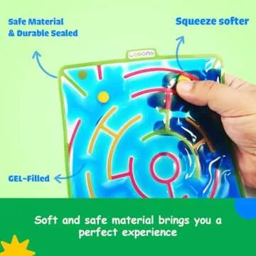 LESONG Sensory Toys for Kids: Gel-Filled Maze Fun