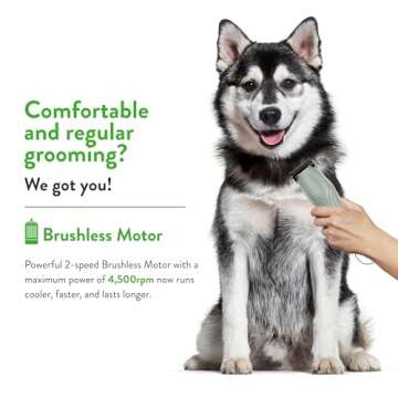 Wahl Professional Animal KMC+ 2-Speed Cordless Clipper (3025661) - Detachable Blade Pet & Dog Clipper Kit - Patented Ergonomic Housing Design - Teal