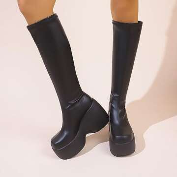 Stylish TANYAZ Knee High Boots for Women - Chic & Comfortable