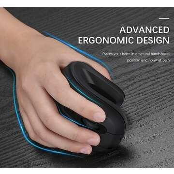 Bluetooth Ergo Mouse for Comfort and Precision