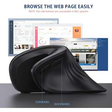 Bluetooth Ergo Mouse for Comfort and Precision