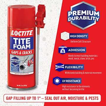 Loctite Tite Foam Spray Foam Sealant - Durable Insulation Solution