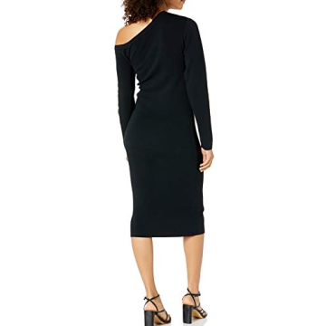 The Drop Women's Giselle Midi Sweater Dress in Black XL