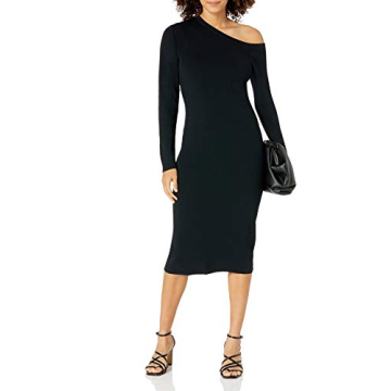 The Drop Women's Giselle Midi Sweater Dress in Black XL