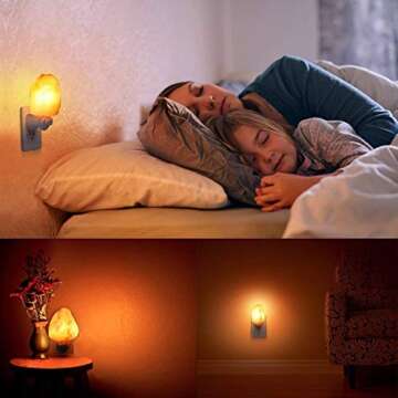 MAYMII·HOME 4 Pack Himalayan Salt Rock Night Light