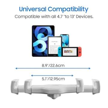 Debtrop Kindle Pillow Stand Holder with Snack Bowl for Reading in Bed, Cozy Tablet Phone iPad Pillow...