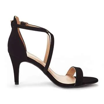 DREAM PAIRS Women's Dolce Fashion Stilettos Open Toe Pump Heel Sandals
