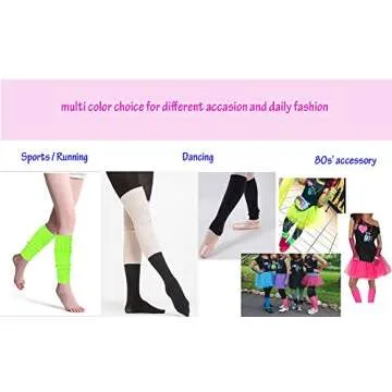 CHUNG Neon Leg Warmers for Dance & Fitness - Pack of 1-3