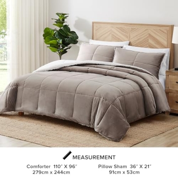 UGG Blissful King Comforter Set 3 Piece Cozy Bedding Set