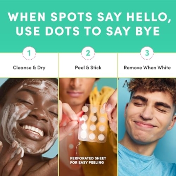 Dots for Spots Translucent Pimple Patches for Rapid Acne Relief