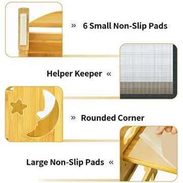 TOETOL Kids Kitchen Step Stool with Activity Board