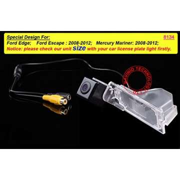 HD Color CCD Waterproof Vehicle Car Rear View Backup Camera, 170 Degree Viewing Angle Reversing Came...