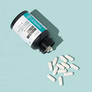 LES Labs Magnesium Citrate – Stress Relief, Restful Sleep, Heart Health, Metabolism, Nerve & Muscle Function – Non-GMO Supplement – 120 Capsules