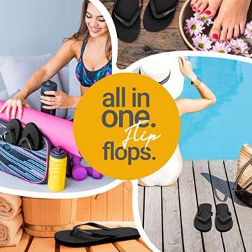 Shower Shoez Women's Non-Slip Water Sandals for Summer