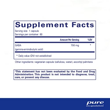 Pure Encapsulations GABA for Stress Relief and Sleep Support