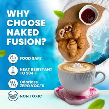 NAKED FUSION Epoxy Resin - Crystal Clear Non-Toxic Art Resin