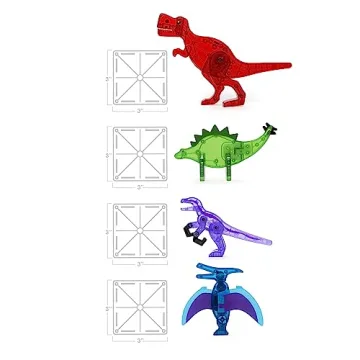 MAGNA-TILES Dino World 40-Piece Set For Creative Kids