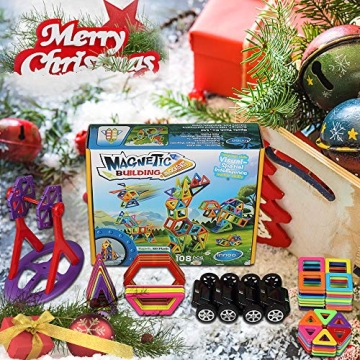 Innoo Tech Magnetic Building Blocks - 108Pcs Set for Kids