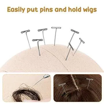 TopDirect Canvas Wig Head Stand Set for Wig Making