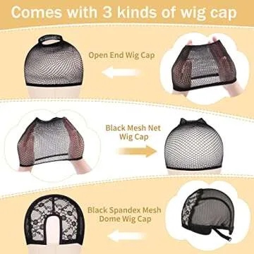 TopDirect Canvas Wig Head Stand Set for Wig Making