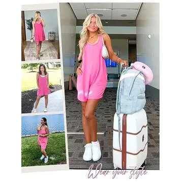 Lentta Women’s Athletic Mini Dress with Built-in Shorts