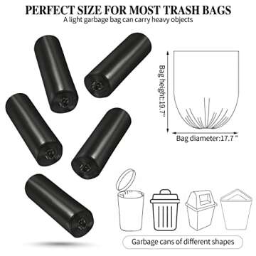 Eco-Friendly Kitchen Trash Bags with Odor Control – Pack of 100