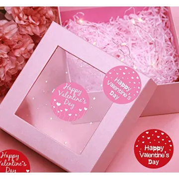 2 Inch Red Heart Stickers - 500 Pcs for Valentine's Day