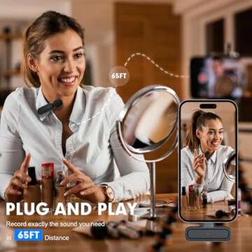 Wireless Lavalier Microphone for Android & iPhone